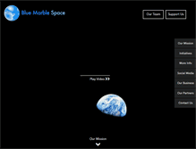 Tablet Screenshot of bluemarblespace.org